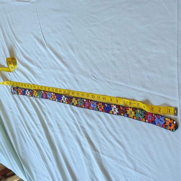 Homemade Accessories - Seed bead Belt approximately 3 3 inches